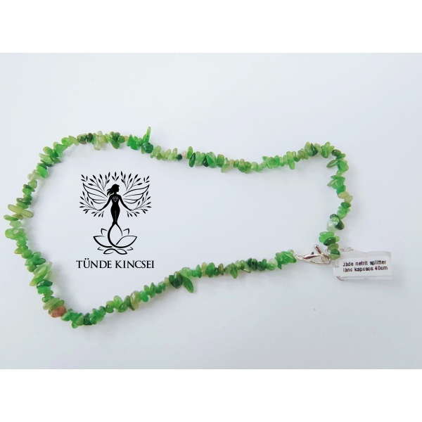 Jáde nefrit 40cm nyaklánc