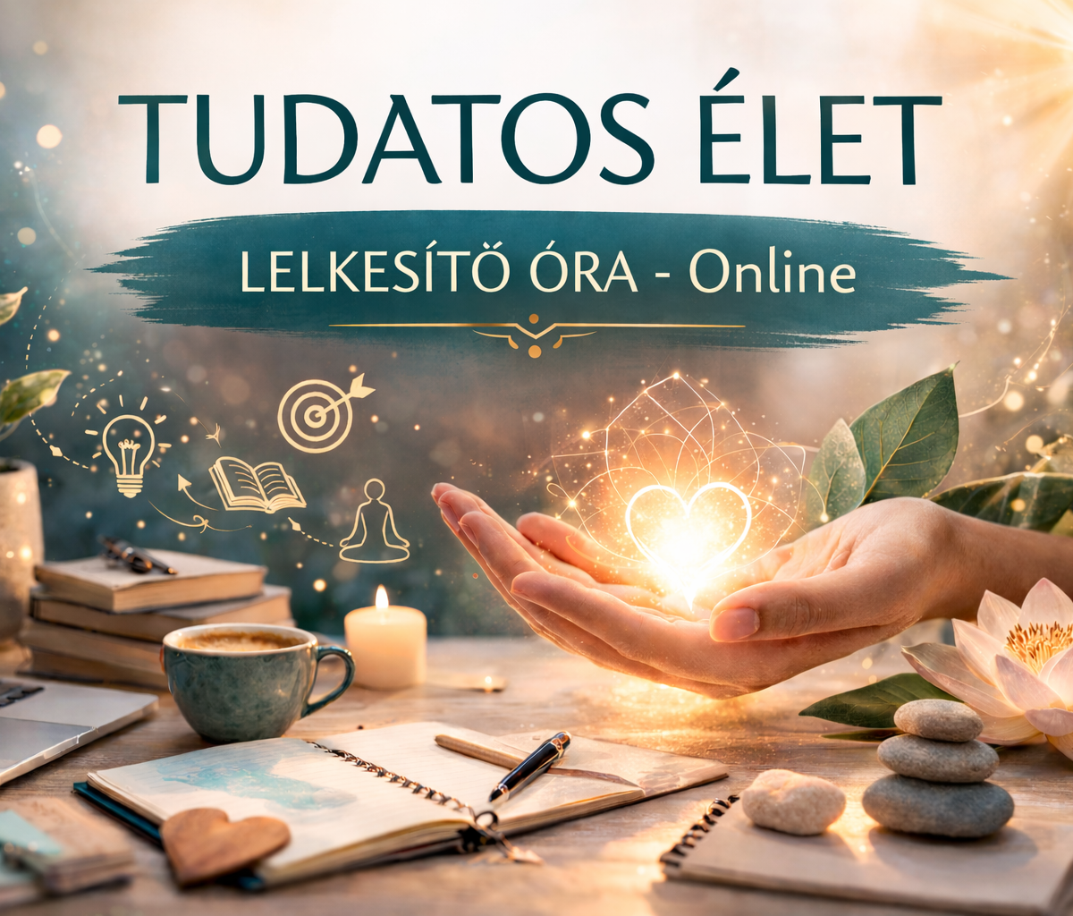tudatos Élet lelkesítő (egyéni) csomag online – 14 órás, 7 alkalmas közös folyamat